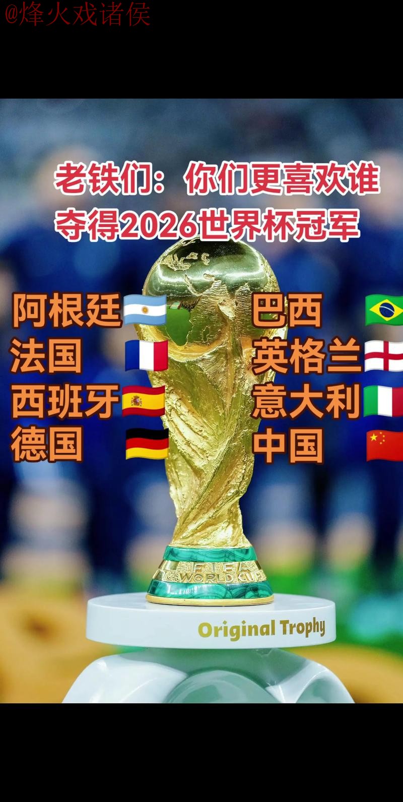 2026世界杯高清预测：冠军之争！